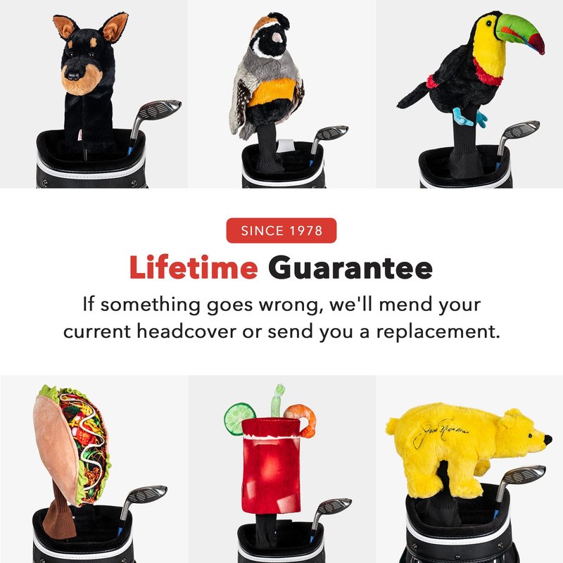 Daphne's Headcovers Doberman Driver Headcover | Funny Golf Club Covers | Golf Head Covers for Drivers | Stylish Golf Club Head Covers | Golf Driver Covers | Men’s & Women’s Driver Headcover