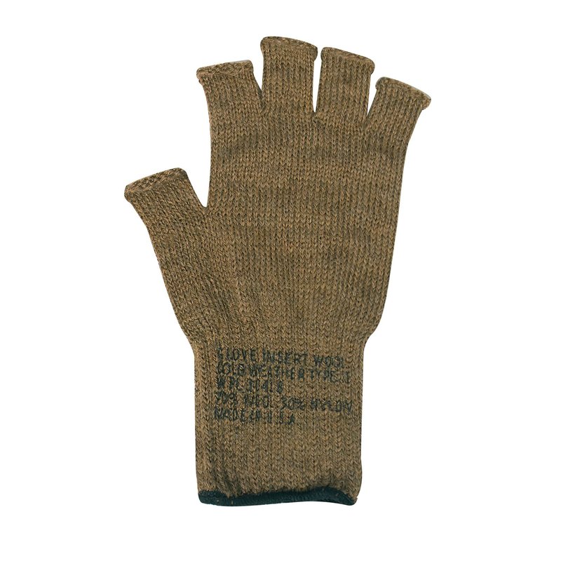 Rothco 22121 Fingerless Wool Gloves Color : Coyote Brown