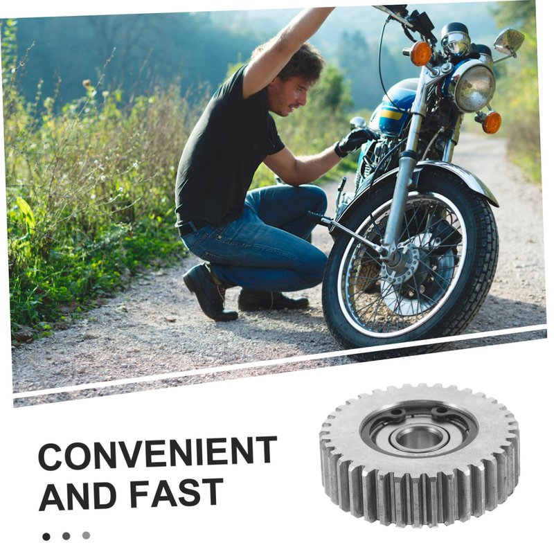 SOLUSTRE 36 Tooth Steel Motor Gear Set with Washers for Electric Bicycle Folding Scooter Replacement Compatible with Motor Durable Drive Accessory