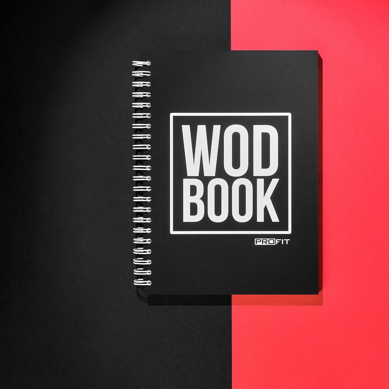 WODBOOK Workout Journal for Athletes - WOD Logbook - Exercise Planner - Cross Training Tracking Diary β WOD Book | Track 200 WODs + 130 Benchmarks + Personal Records | 140 Pages | Wire-Bound