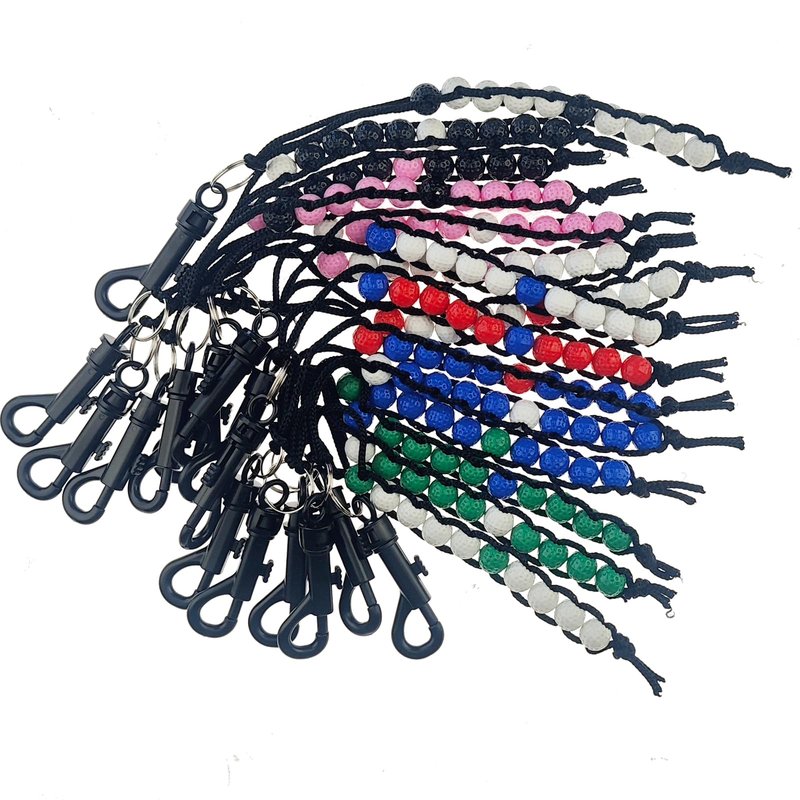 Kasteco 15 Pack Golf Bead Counter Golf Stroke Counter Golf Counter with Clip (15)