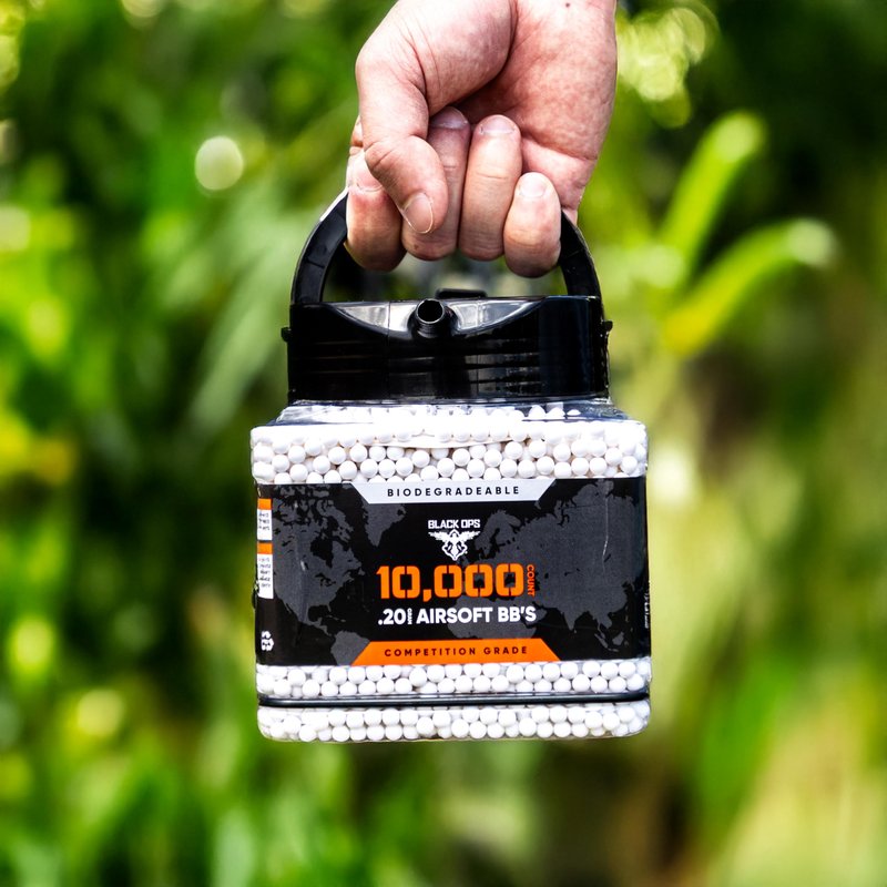 Black Ops Airsoft BB's, 10,000 Count.20g, 6mm