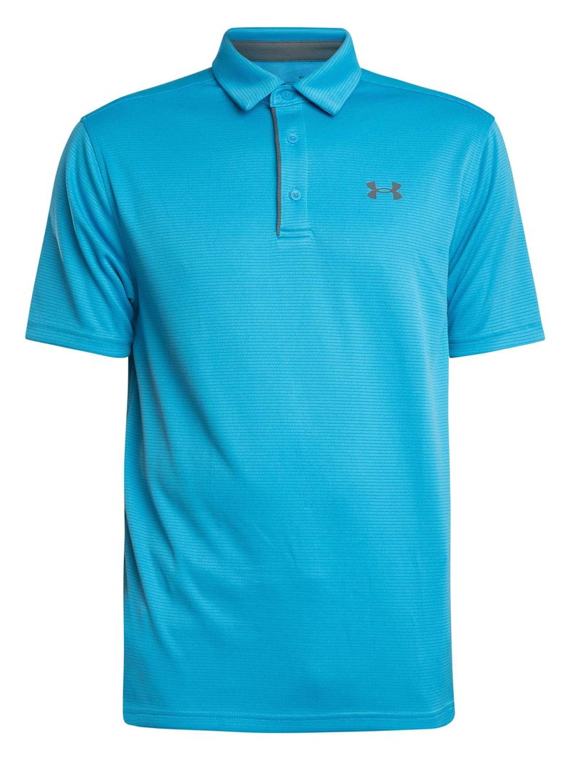 Under Armour Men's Tech Golf Polo, (453) Ether Blue / / Pitch Gray, Small