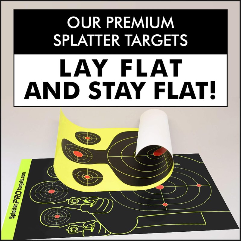 12x18 Splatter Targets - Bright Impact Visuals for Instant Shot Feedback | Perfect for Shooting Practice