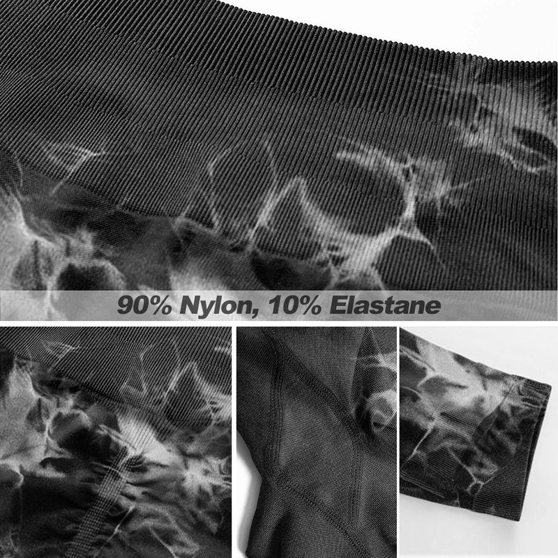 JGS1996 Tie Dye Scrunch Butt Lifting Leggings for Women Booty Sculpting Workout Tight High Waist Tummy Control Yoga Gym Pants