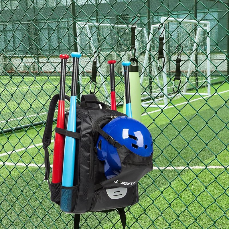 YELAIYEHAO Fence Hook for Tennis Bag Baseball Bag Softball bag Water Cup Backpack Pickleball Paddles Bag, Badminton Racquet Bag, Squash Racquet Bag