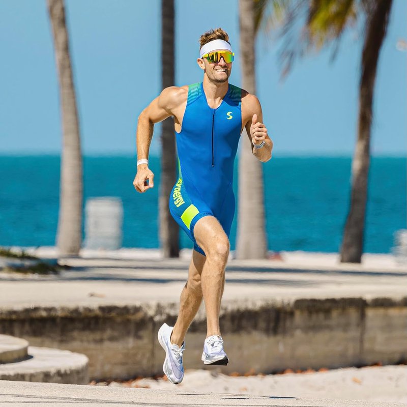 Men's Elite Sleeveless Triathlon Suit - High-Performance Trisuit for Racing | Lightweight & Comfortable