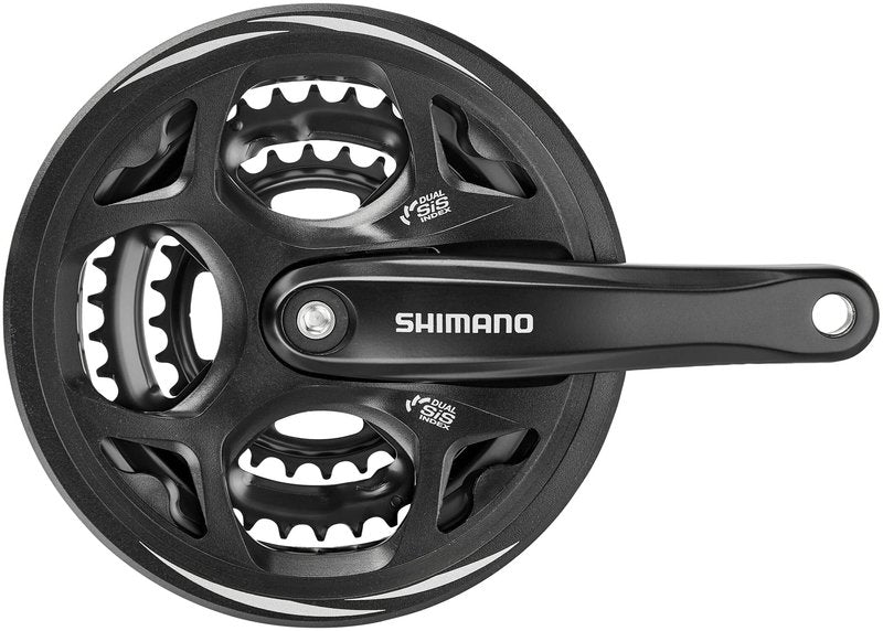 Shimano FC-M311 Altus Square Taper chainset, 48/38/28T, with chainguard, 175 mm