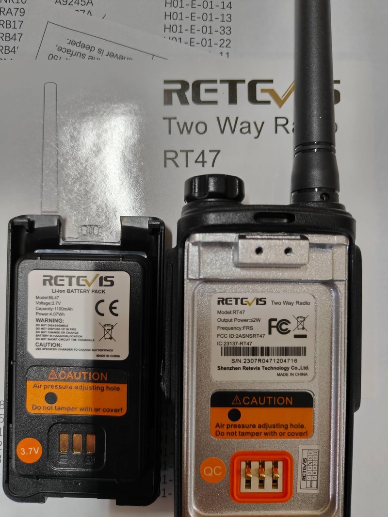 Retevis RT47 Waterproof Walkie Talkies Rechargeable,Portable Two Way Radios,Lightweight,Clear Loud,Long Range 2 Way Radios for Camping Hunting Outdoor Activities(Green,2 Pack)
