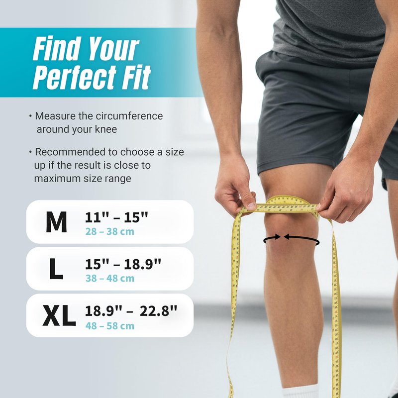 NeoTium Knee Warmers for Knee Pain Relief, Support, Circulation Improvement, Arthritis & Joint Pain - High Elastic Thermal Knee Sleeves for Men and Women (Pack of 2, L)