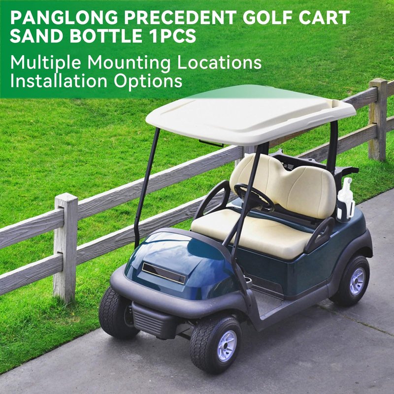 Panglong Club Car Precedent Single Sand Bottle with Handle, Multiple Mounting Locations/Installation Options, 35oz Divot Filler Sand Bottle,Suitable for Club Car Precedent Golf Cart