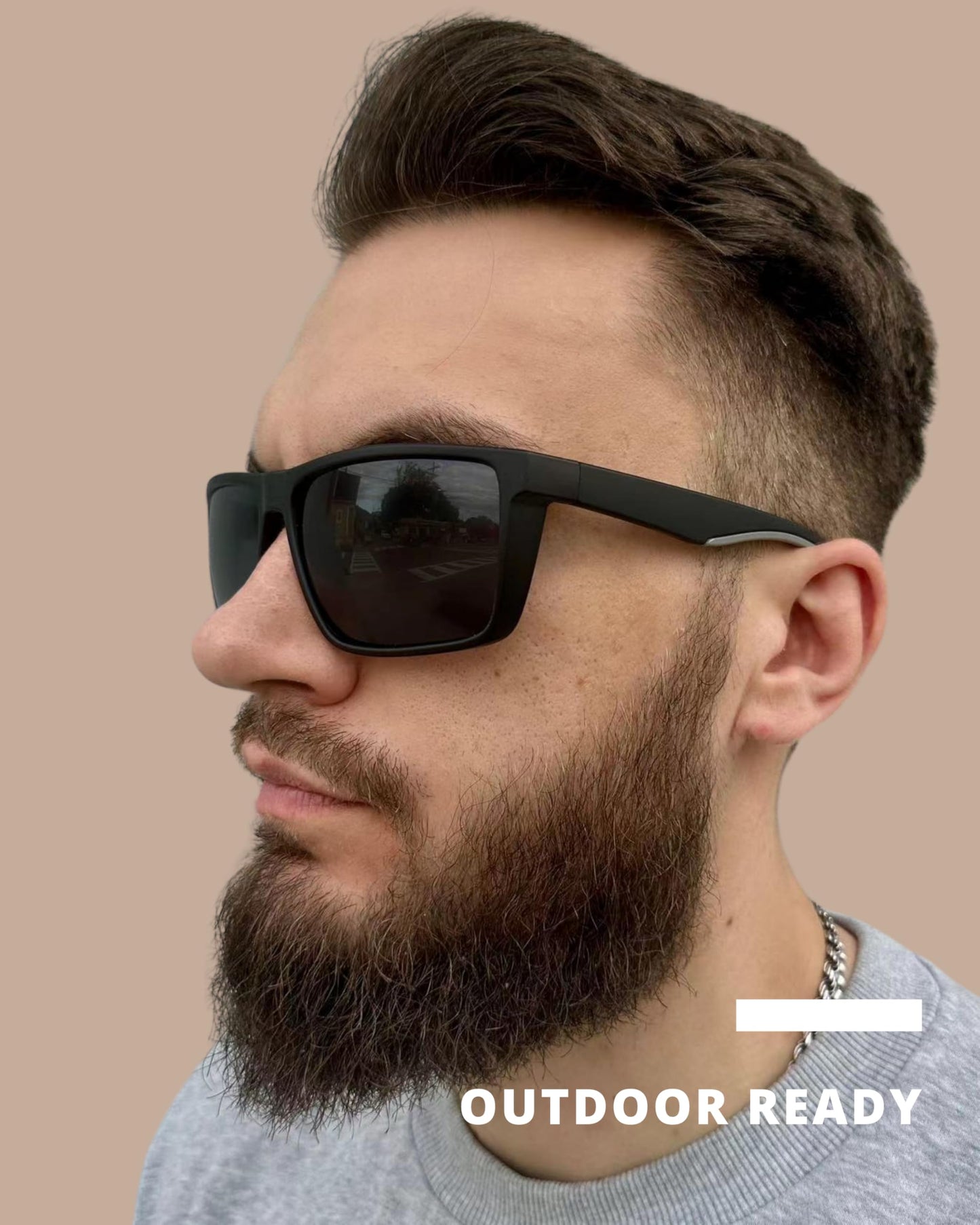 PRIVEL XXL Size Extra Large 159MM Sport Polarized Sunglasses for Big Wide Heads Men TR90 Outdoor Cycling Running Fishing Glasses (PMX006P-1)