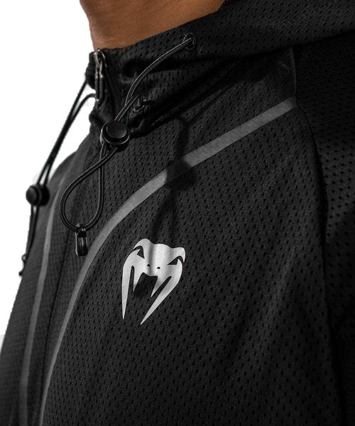 Venum Men's Standard Electron 3.0 Dry Tech Jacket-Short Sleeves, Black, Large