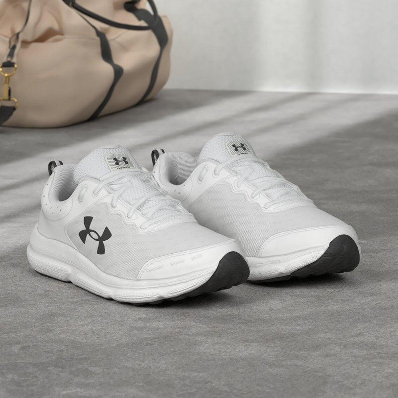 Under Armour Men's Charged Assert 10, (104) White/Black/Black, 8.5, US