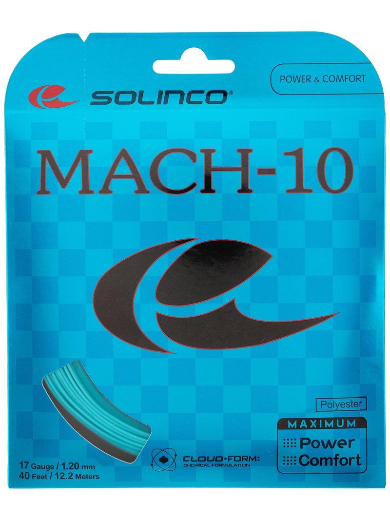 Solinco Mach 10 Tennis String - Spin, Control, and Domination Mach-10 Tennis String Set 40', 17g