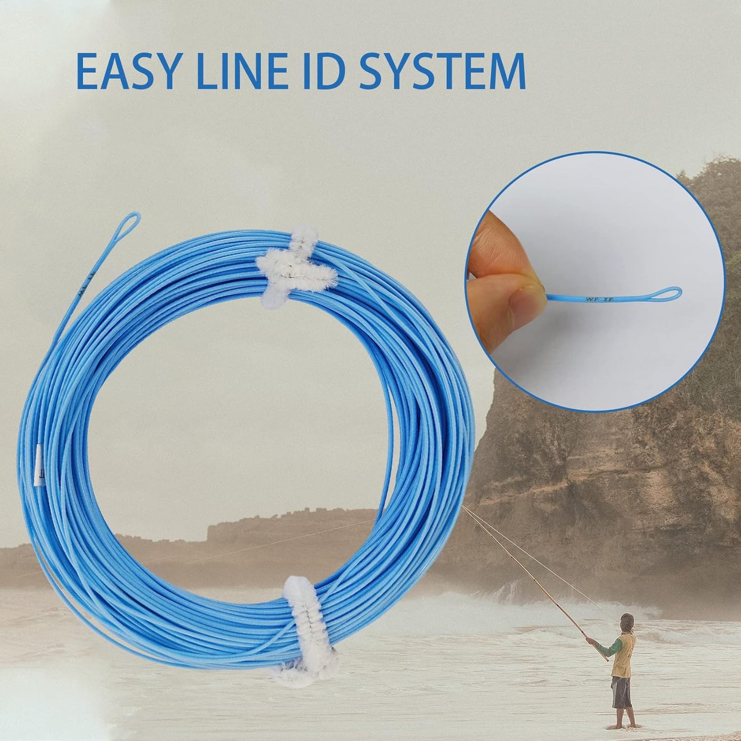 All-Purpose Fly Fishing Line - Floating Trout Line with Welded Loop | 100FT