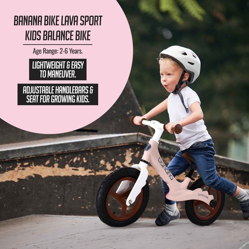 banana bike Lava Sport Kids Balance Bike - Age 2-6 No Pedal Kids Bikes - Walking Bicycles - Beginner Lightweight Sports Training Bicycle for Boys and Girls - Balance Bike for Youth