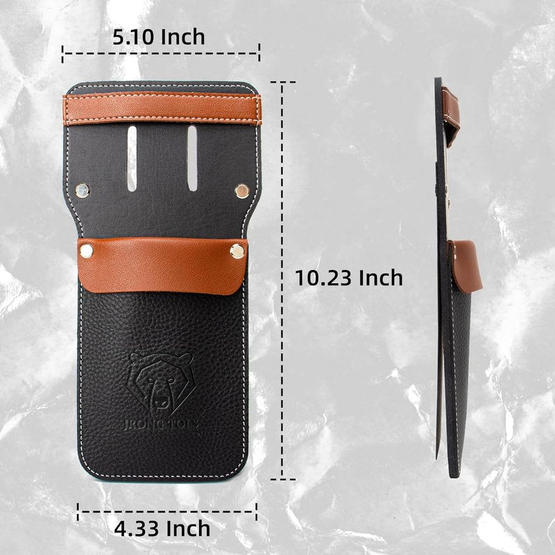 Archery Leather Pocket Arrow Quiver - Lightweight Holder for 8-10 Arrows | Left or Right Handed