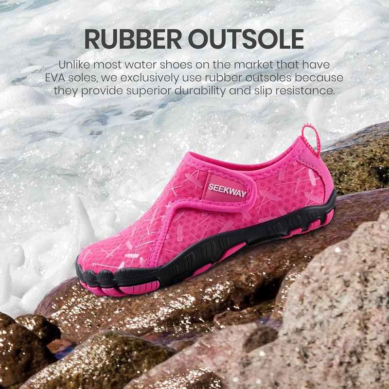 Barefoot Water Shoes for Kids - Quick-Dry, Non-Slip Sand Shoes for Hiking, Swimming, Beach | Toddler Sizes