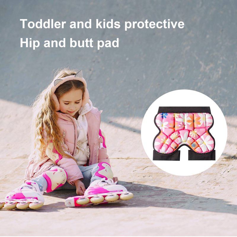 Life Bravo Kids Butt Pads for Skating & Snowboarding - 25mm 3D Padded Shorts for Boys & Girls (3-7Y) - Impact Protective Gear for Ice Skating, Skiing, Skateboarding & Cycling