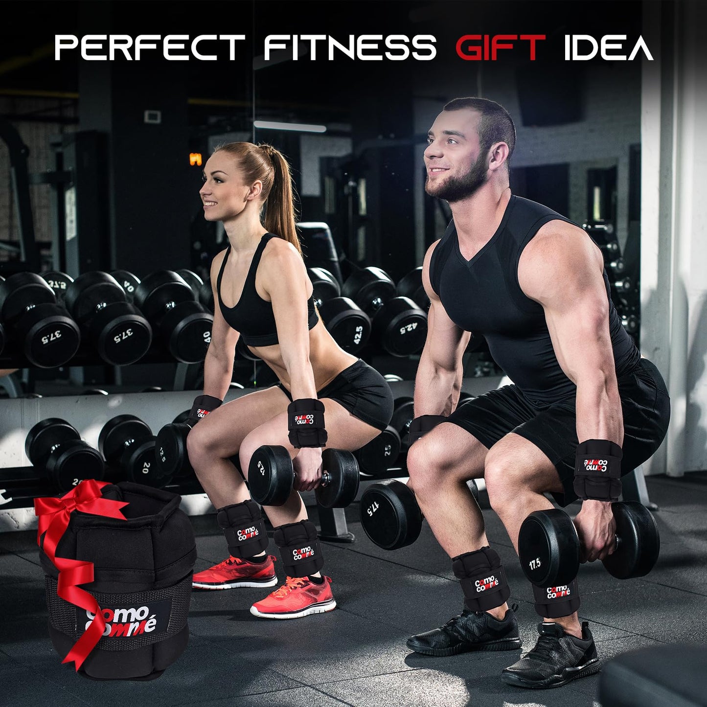 Adjustable Ankle Weights, 5lb 1 Pair Strength Training Wrist Leg Arm Weights for Women, Kids and Men, Weighted Ankle Weight Set with Removable Sandbags for for Gym, Fitness Workout, Running, Lifting