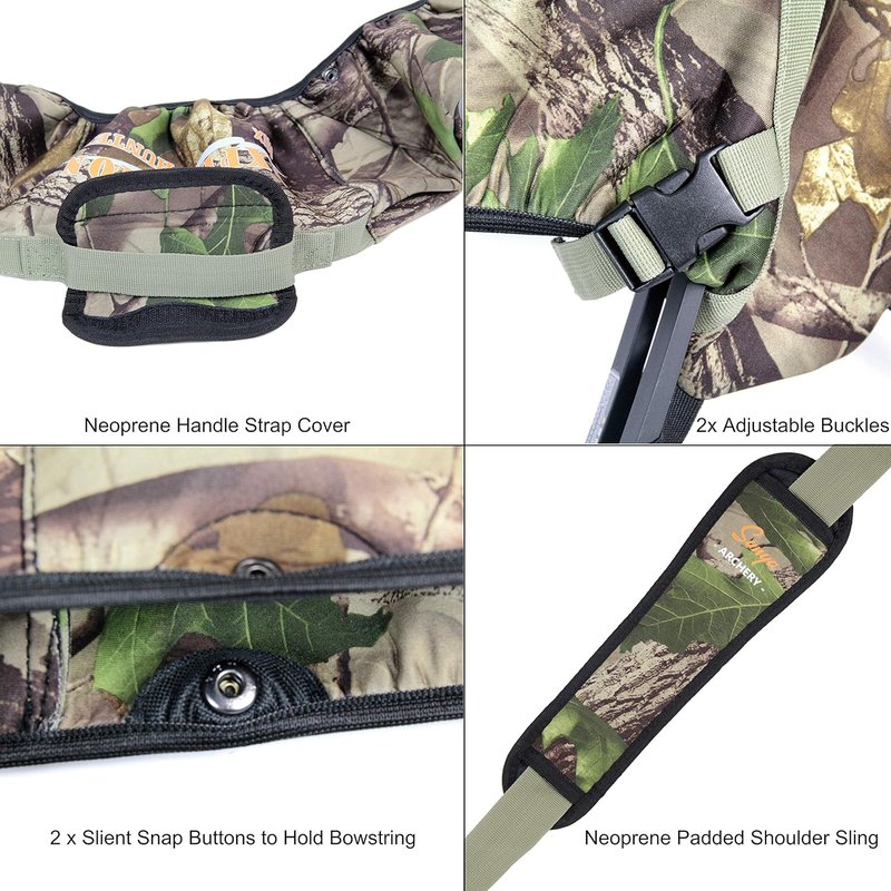 Neoprene Compound Bow Carrying Sling - Adjustable Bow Wrist Sling Set | Durable & Comfortable