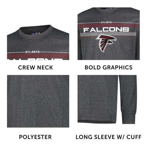 Ultra Game Men's Standard Active Lightweight Quick Dry Long Sleeve T-Shirt, Heather Charcoal 24