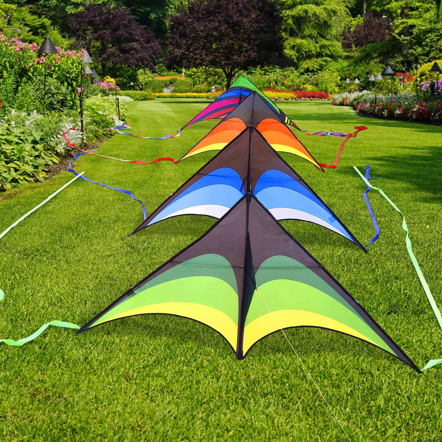 Delta Kites for Adults, Easy to Fly Kite, Best Kites (4 Pack Could be Stacked)