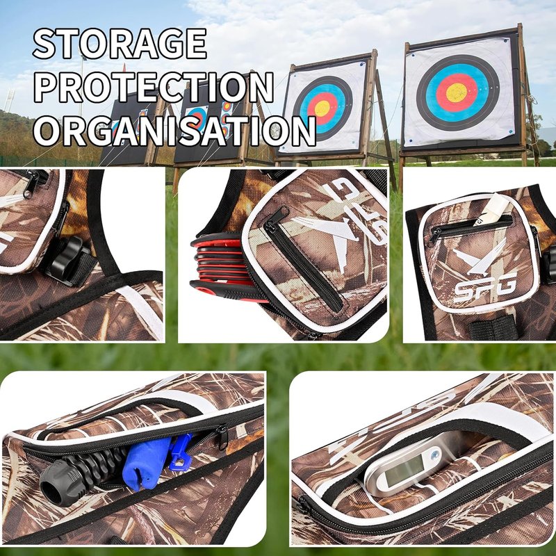 SPG Arrow Quiver - Durable Adjustable Hip Quiver for Archery | Holds 3 Arrows, Perfect for Compound & Recurve Bows