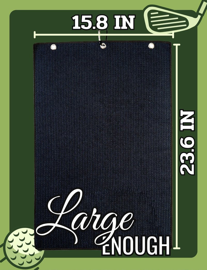 CybGene Pug Gifts Golf Towel, Gifts for Pug Lovers, 40 x 60cm Microfiber Golf Towel for Golf Bags for Birthday, Christmas