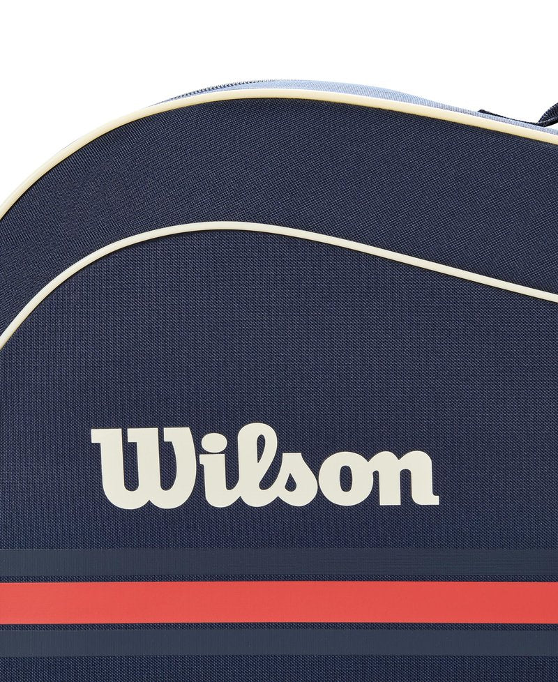 WILSON 2025 Team Tennis Racket Bag - Navy/Red, Holds up to 3 Rackets