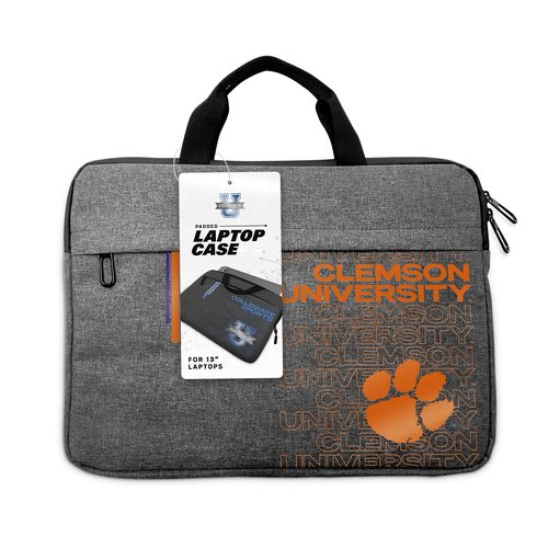 SOAR NCAA 13 Inch Laptop Case, Clemson Tigers