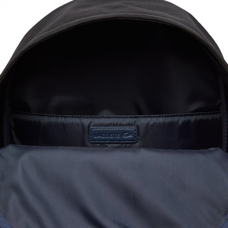 Lacoste Men's Sinpople Monogramme Backpack, Black, One Size