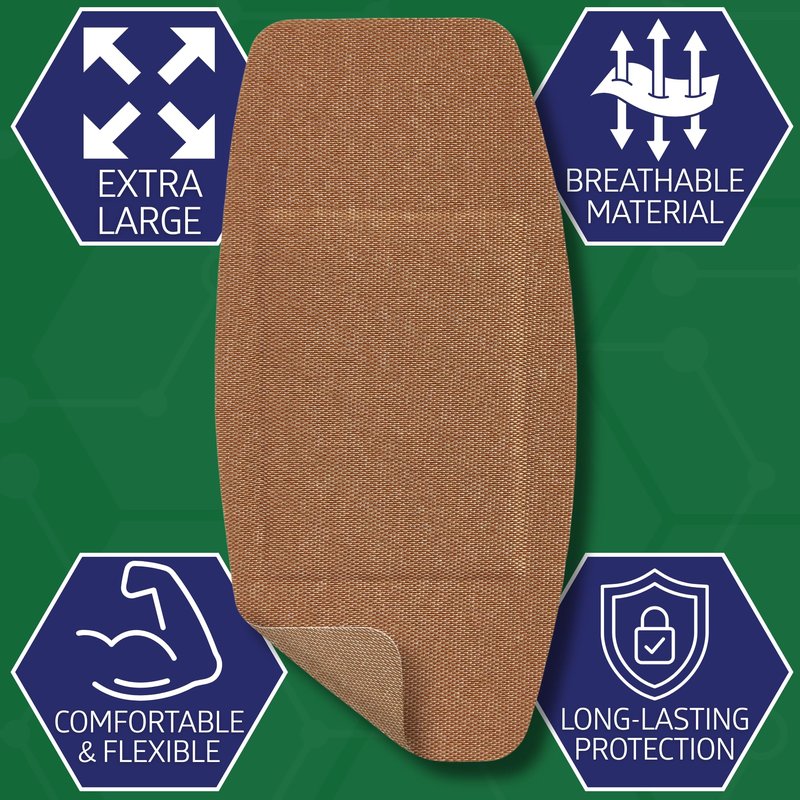 Curad Flex-Fabric Adhesive Bandages with Stretch to Conform to Wounds, 2 x 4 Inches, (50 Count)