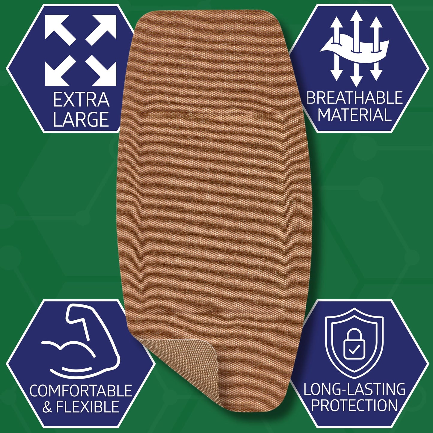 Curad Flex-Fabric Adhesive Bandages with Stretch to Conform to Wounds, 2 x 4 Inches, (50 Count)