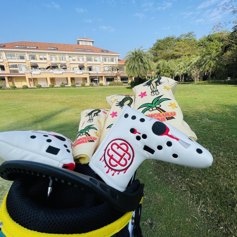 Studio Crafted Hack Show Hockey Goalie Mask Golf Square Mallet Putter Cover Magnetic Closure