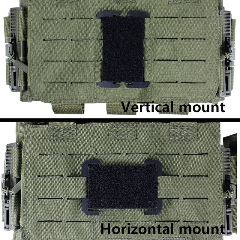 Patch Board Molle Patches Panel - 2 Pack Rigid Hook and Loop Display Holder for Tactical Backpacks