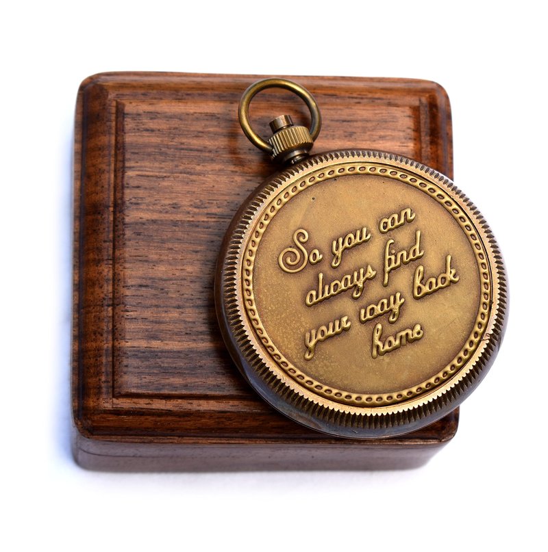 So You Can Always Find Your Way Back Home Engraved Compass - Religious Gifts for Men, Boys' Baptism & Confirmation, Christian & Catholic Personalized Sentimental Graduation Inspirational