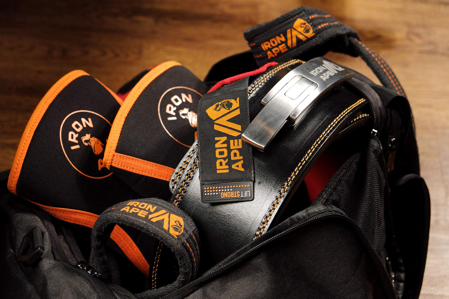 IRON APE Figure 8 Straps for Deadlift, Weight Lifting, Shrugs, and Weightlifting. Heavy Duty Cotton, 4 Sizes (M)