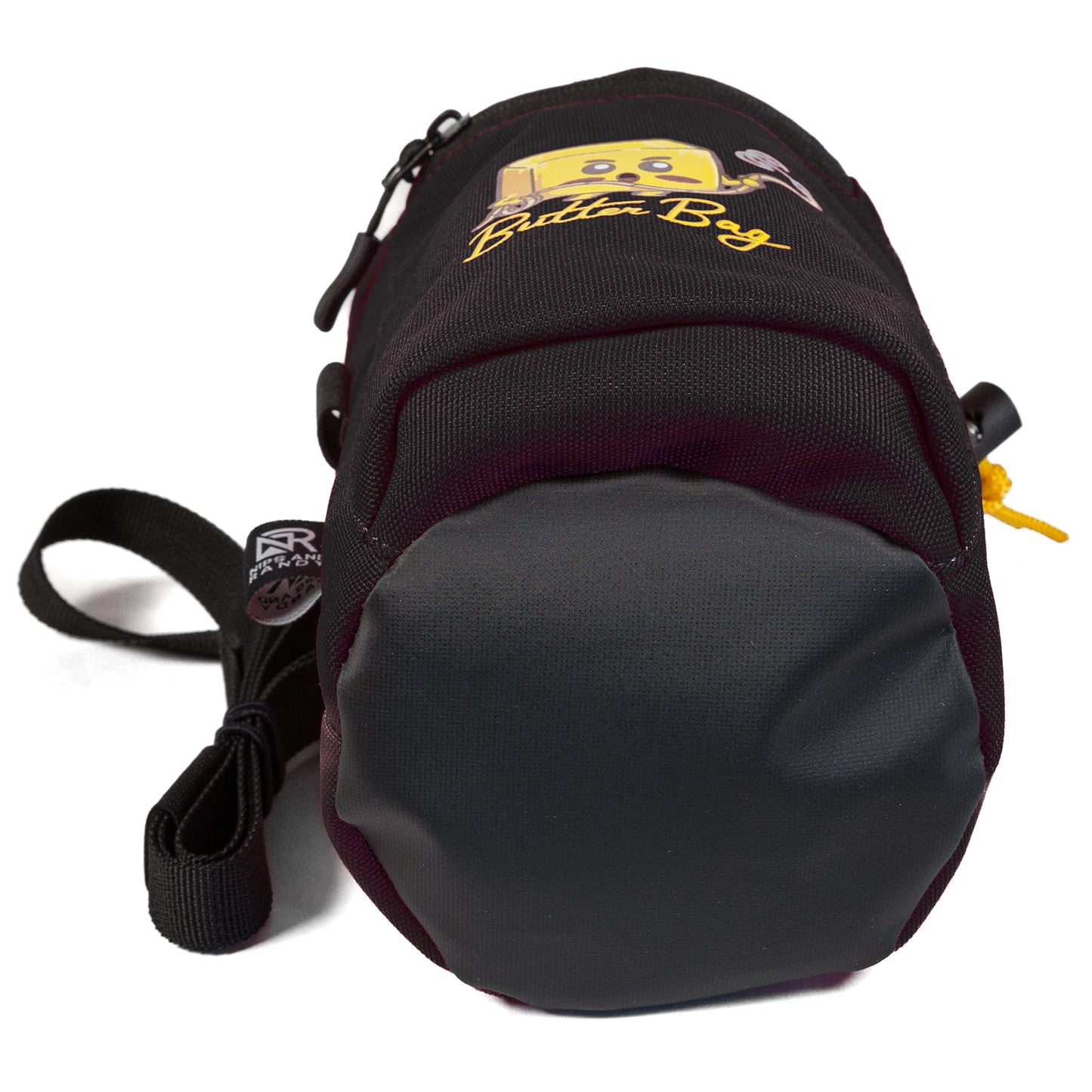 Nips and Randy Chalk Bag Rock Climbing | Bouldering | Butter Bag | Cell Phone Pocket and Adjustable Waist Strap | Cute | Funny | Nips and Randy | Weightlifting | Bodybuilding (Black)