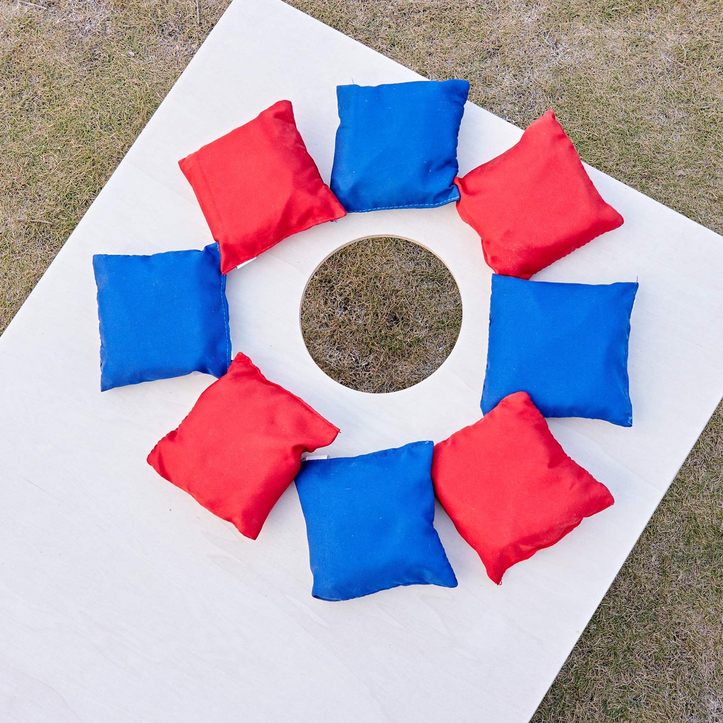 ApudArmis All Weather Cornhole Bean Bags, Set of 8 Weather Resistant Corn Hole Bags for Cornhole Toss Games - for ApudArmis (Includes Carry Bag)