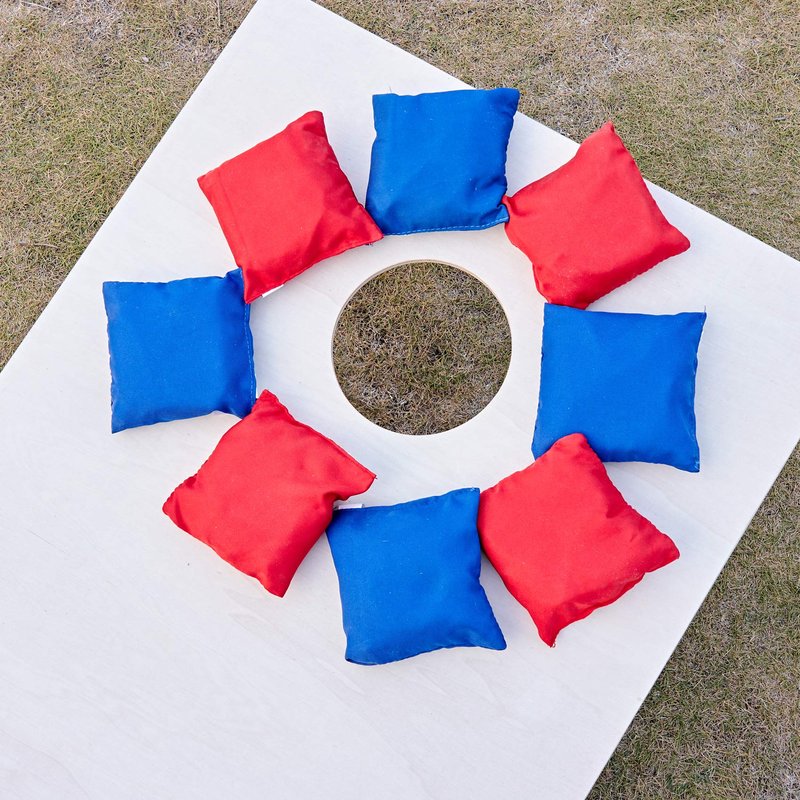 ApudArmis All Weather Cornhole Bean Bags, Set of 8 Weather Resistant Corn Hole Bags for Cornhole Toss Games - for ApudArmis (Includes Carry Bag)