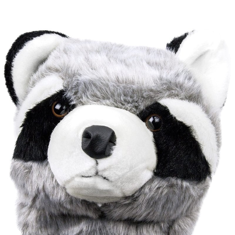 ProActive Sports, Animal Golf Club Head Covers, For Drivers, Cute Novelty Headcover for All Golfers, Plush Material & Clipping Technology, Add Style to Your Golf Bag, Stuffed Raccoon