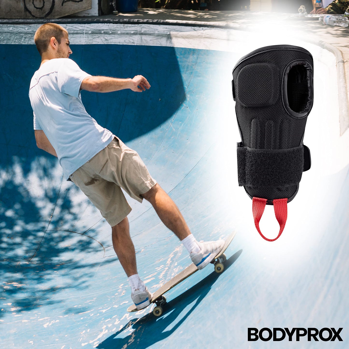 BODYPROX Impact Wrist Guards for Snowboard 1 Pair (M)
