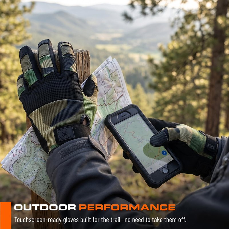 PIG FDT Alpha Full Dexterity Gloves for Shooting Sports, Touchscreen Compatible, Breathable, 1 Pair, Black, Large