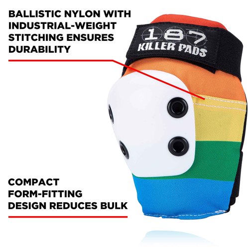 187 KILLER PADS Triple Eight -SLIM ELBOW - M (RAINBOW) (ESMA872)