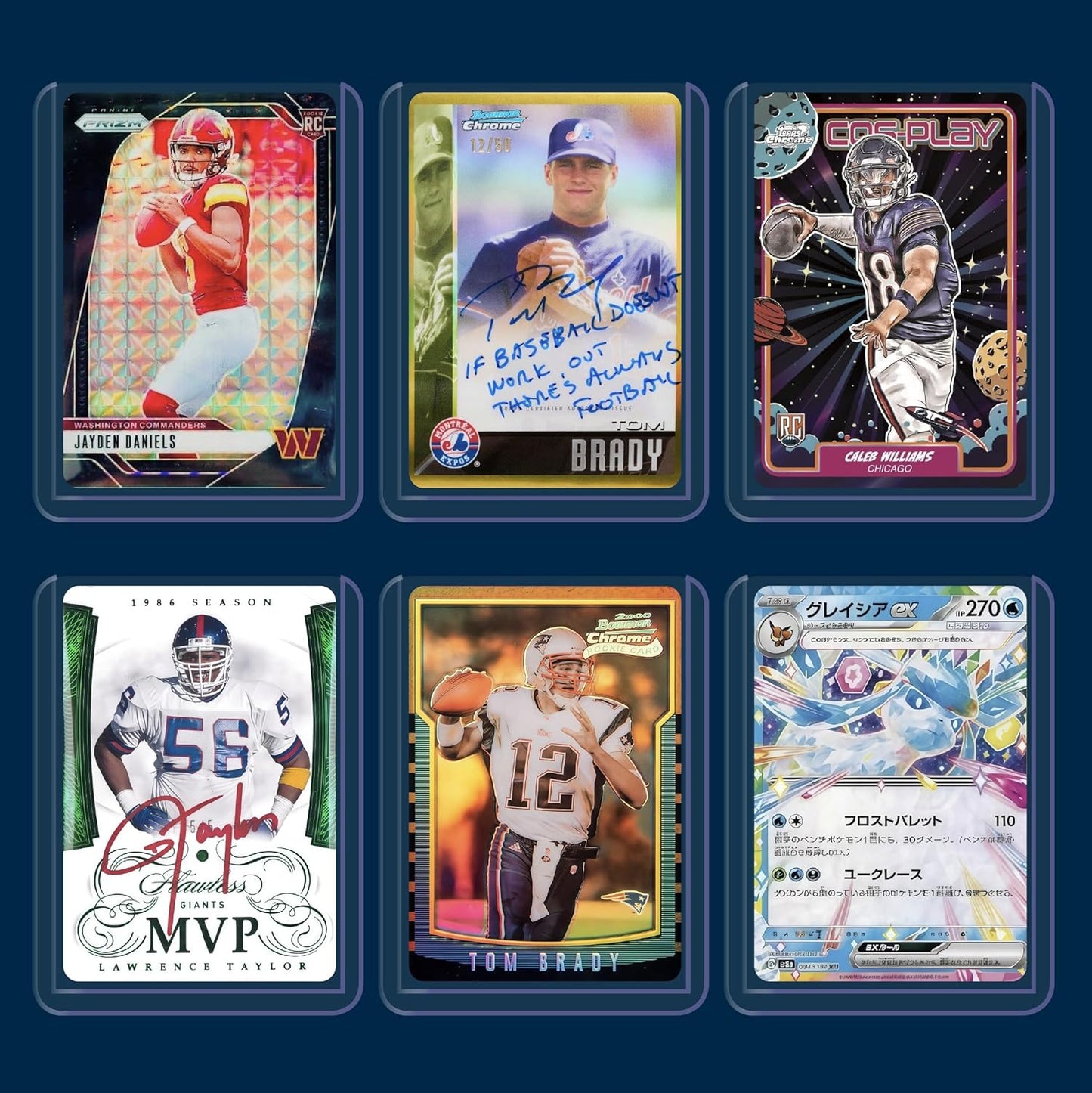 Hard Card Sleeves - Premium Toploaders for Baseball & Football | 100 Pack for Ultimate Protection