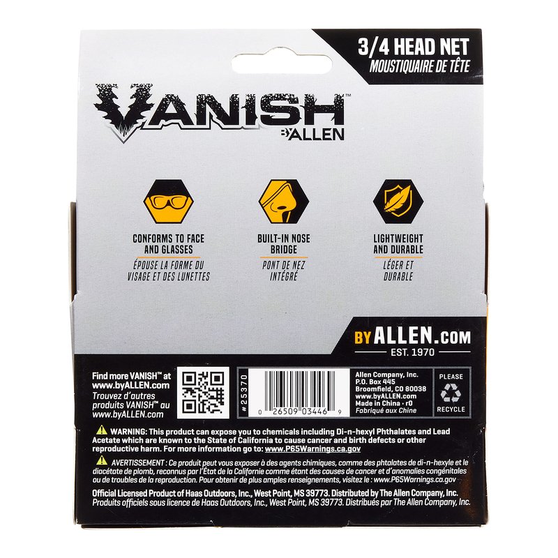 Vanish Visa Form Head Net by Allen, Realtree Edge