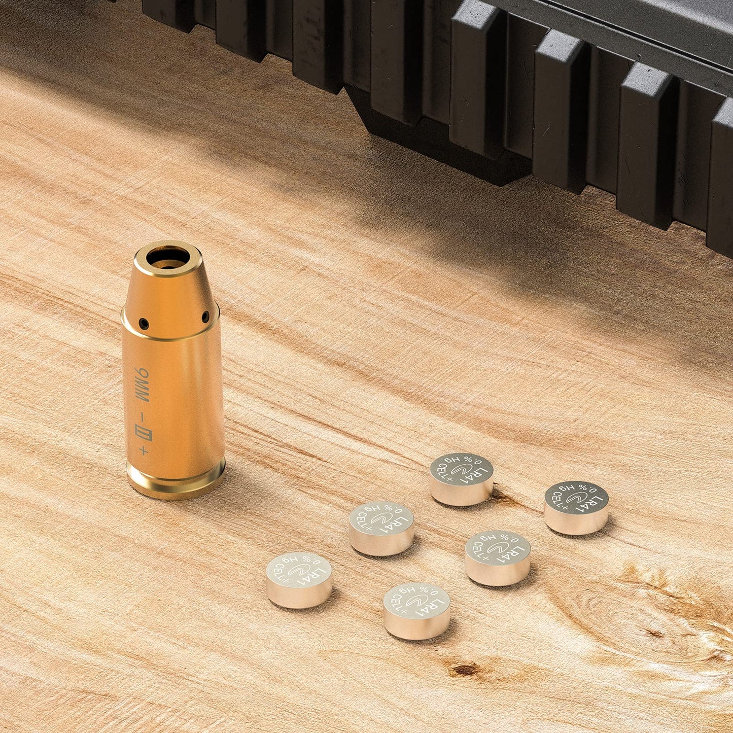 Feyachi Bore Sight 9mm Red Dot Laser Zeroing Bore Sighter Pistol Laser Boresighter with 3 Sets of 0.29 * 0.39 * 1 in, 9MM