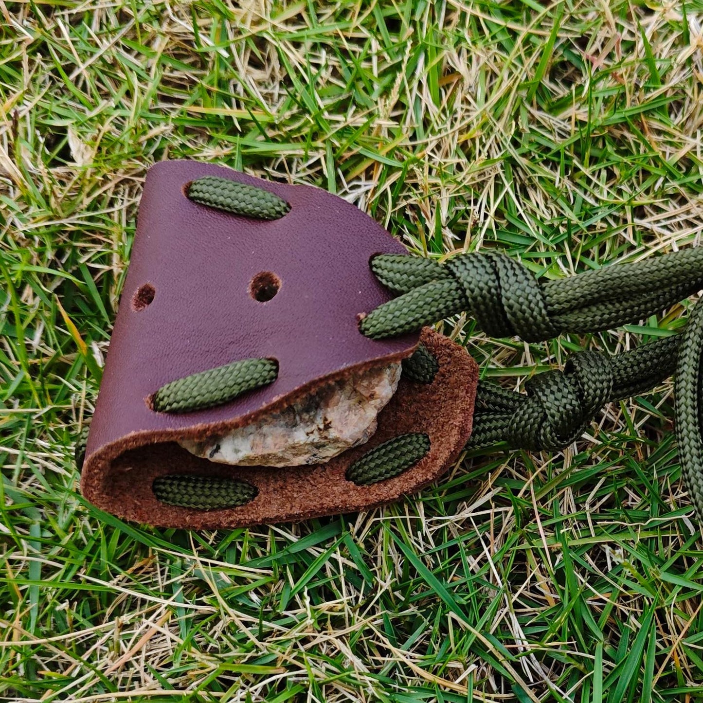 Parallel Halo Leather Shepherd Sling Handmade Paracord Shepherd Old Fashion Sling Shot